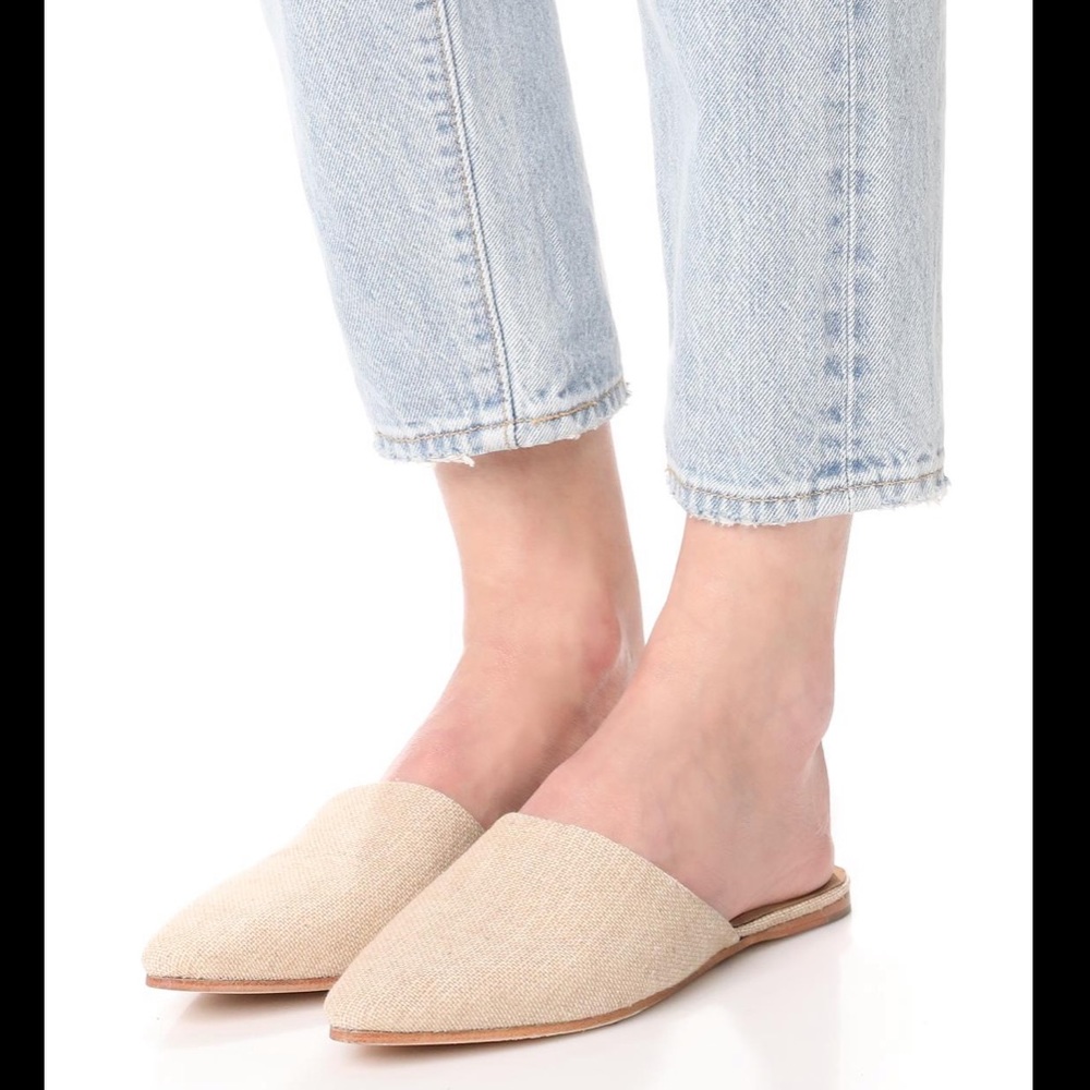 ISO Jeffrey Campbell Linen Mules Size 7, 7.5, 8
